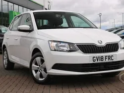 Candy white Used 2018 Skoda Fabia Hatchback | £8,295 (Fair price)