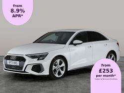 White Used 2021 Audi A3 S-Line Sedan | £18,049 (Fair price)