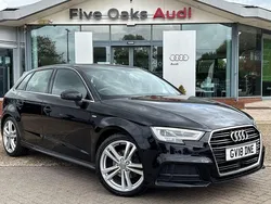 Black Used 2018 Audi A3 Sportback S-Line Hatchback | £16,990 (Fair price)
