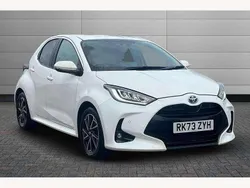 White Used 2023 Toyota Yaris Hybrid Design Hatchback | £17,601 (Fair price)