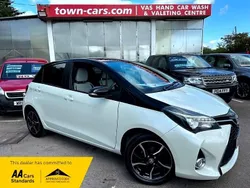 White/black Used 2016 Toyota Yaris Design Hatchback | £9,999 (A bit pricey)