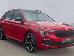 Velvet red Used 2025 Skoda Kamiq Monte Carlo SUV | £22,950 (Fair price)
