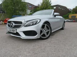 Silver Used 2016 Mercedes C220 AMG line Cabriolet | £14,695 (Fair price)