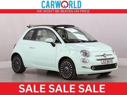 Green Used 2019 Fiat 500C Lounge Cabriolet | £9,672 (Fair price)