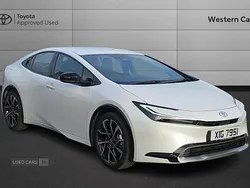 White New 2024 Toyota Prius Hatchback | £33,990 (A bit pricey)