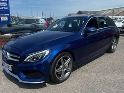 Blue Used 2018 Mercedes C220 AMG line Estate | £15,995 (Fair price)