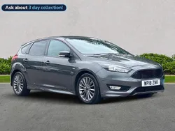 Grey Used 2018 Ford Focus ST-Line Hatchback | £7,549 (Good price)
