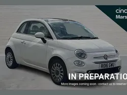 White Used 2016 Fiat 500 Lounge Hatchback | £4,798 (Fair price)