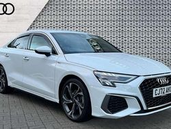White Used 2023 Audi A3 S-Line Sedan | £24,539 (Fair price)