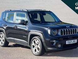 Black Used 2021 Jeep Renegade Limited SUV | £14,107 (Fair price)