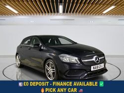 Black Used 2018 Mercedes A180 AMG line Hatchback | £11,649 (Fair price)