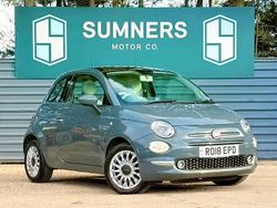 Grey Used 2018 Fiat 500 Lounge Hatchback | £7,245 (Fair price)