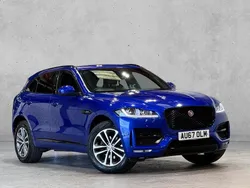 Blue Used 2018 Jaguar F-Pace R-Sport SUV | £19,500 (Fair price)