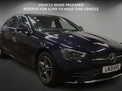 Cavansite blue Used 2021 Mercedes E300 AMG line Sedan | £26,750 (Good price)