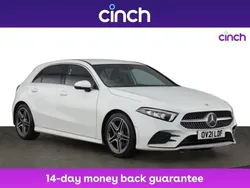White Used 2021 Mercedes A180 AMG line Hatchback | £17,949 (Fair price)