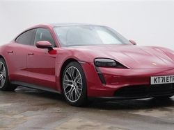Red Used 2021 Porsche Taycan Performance Package Sedan | £39,950 (Fair price)