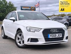 White Used 2019 Audi A3 Hatchback | £17,595 (Fair price)