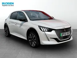 White Used 2022 Peugeot e-208 Premium Hatchback | £13,491 (Fair price)