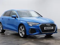 Blue Used 2021 Audi A3 e-tron S-Line Hatchback | £21,495 (Fair price)