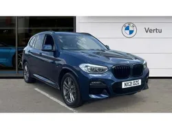 Blue Used 2021 BMW X3 M Sport SUV | £26,031 (Good price)