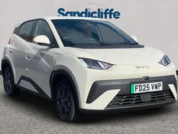 Metallic apricity white New 2025 BYD Dolphin Boost Hatchback | £21,000