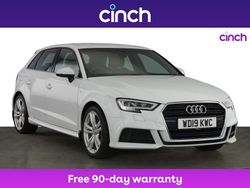 White Used 2019 Audi A3 S-Line Hatchback | £15,099 (Fair price)