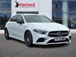 Metallic digital white Used 2022 Mercedes A35 AMG Executive Hatchback | £26,620 (Fair price)