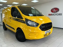 Yellow Used 2021 Ford Transit Custom S Van | £12,995 (Fair price)