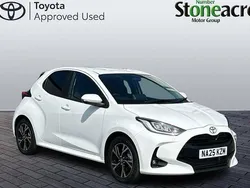 White New 2025 Toyota Yaris Hybrid Design Hatchback | £20,500 (Super price)