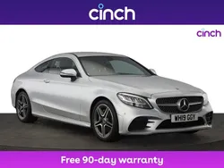 Silver Used 2019 Mercedes C200 AMG line Coupe | £19,049 (Fair price)