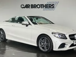 White Used 2019 Mercedes C220 AMG Line Premium Plus Cabriolet | £19,495 (Good price)