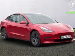 Red Used 2021 Tesla Model 3 Long Range AWD Sedan | £18,299 (Fair price)