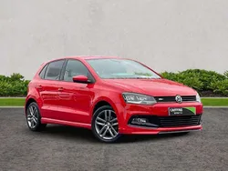 Red Used 2017 VW Polo R-line Hatchback | £9,995 (Fair price)