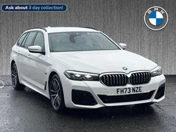 White Used 2024 BMW 530e M Sport Estate | £34,599 (A bit pricey)