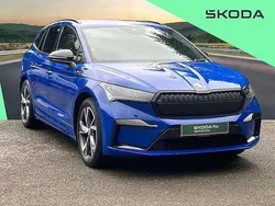 Blue Used 2023 Skoda Enyaq iV SportlinePlus SUV | £27,531 (Fair price)