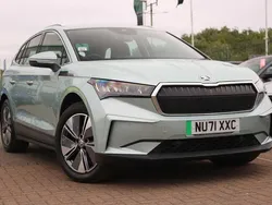 Arctic silver metallic Used 2021 Skoda Enyaq iV SUV | £20,395 (Fair price)