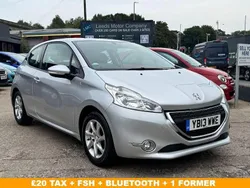 Silver Used 2013 Peugeot 208 Active Hatchback | £3,695 (Fair price)