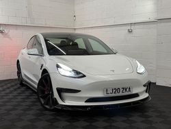 White Used 2020 Tesla Model 3 Performance Sedan | £14,990 (Fair price)
