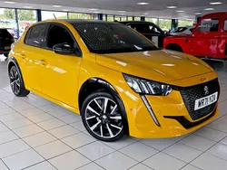 Yellow Used 2022 Peugeot 208 Premium Hatchback | £16,489 (Fair price)