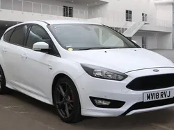 White Used 2018 Ford Focus ST-Line X Hatchback | £7,995 (Good price)