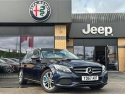 Blue Used 2017 Mercedes C350e Estate | £14,490 (Fair price)