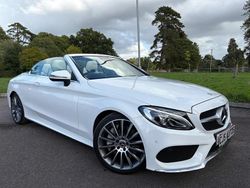 White Used 2017 Mercedes C300 AMG line Cabriolet | £14,993 (Fair price)
