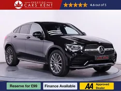Black Used 2022 Mercedes GLC300e AMG line Coupe | £35,441 (Good price)