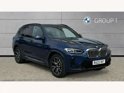 Blue Used 2022 BMW X3 M Sport SUV | £34,995 (A bit pricey)