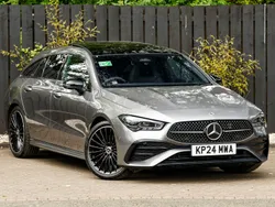 Grey Used 2024 Mercedes CLA220 AMG Line Premium Plus Sedan | £34,998 (A bit pricey)