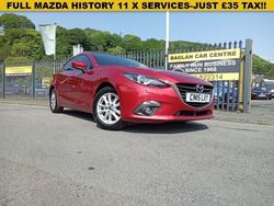 Red Used 2015 Mazda 3 Sedan | £7,495 (Fair price)