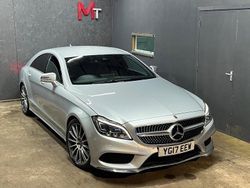 Silver Used 2017 Mercedes CLS220 AMG line Coupe | £9,990 (Fair price)