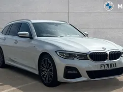White Used 2021 BMW 318 M Sport Estate | £25,911 (Expensive)