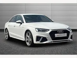 White Used 2022 Audi A4 S-Line Sedan | £21,499 (Fair price)
