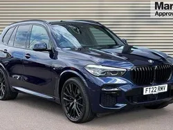 Blue Used 2022 BMW X5 M Sport SUV | £40,239 (Good price)